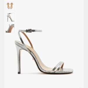 Schultz Silver Strappy Heels - never worn